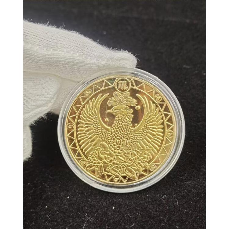 Двенадцать памятных медалей «Созвездие» Золотые монеты «Зубная фея» 12 поделок по знаку зодиака Европейские и американские монеты Монеты «Созвездие счастливого стража»