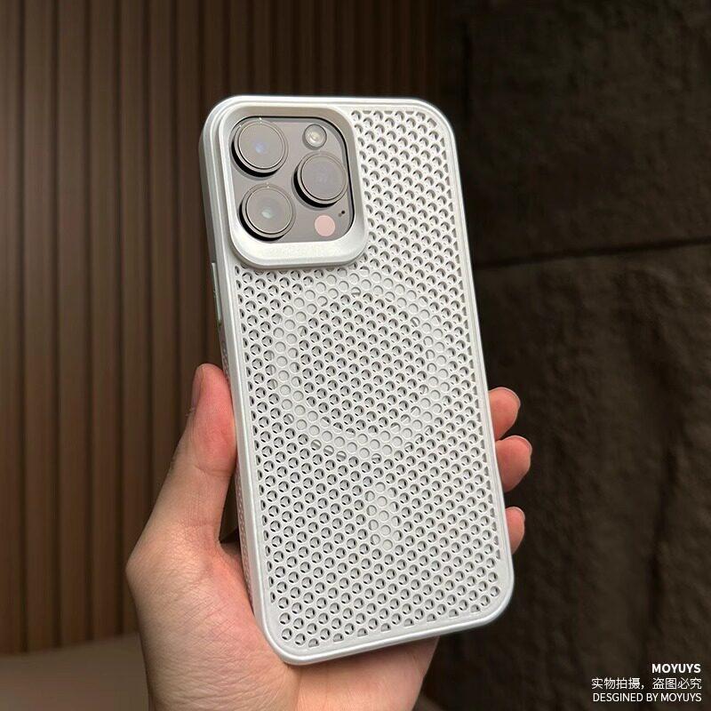 Магнитный чехол с защитой от перегрева для Xiaomi 17 Чехол Сотовая вентиляционная решетка Крышка для беспроводной зарядки для корпуса Xiaomi Mi 17 Ударопрочный