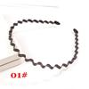 Hair Styling Tool Alice Style Black Head Hoop Casual Headwear Sports Metal Hairband Wavy Headband