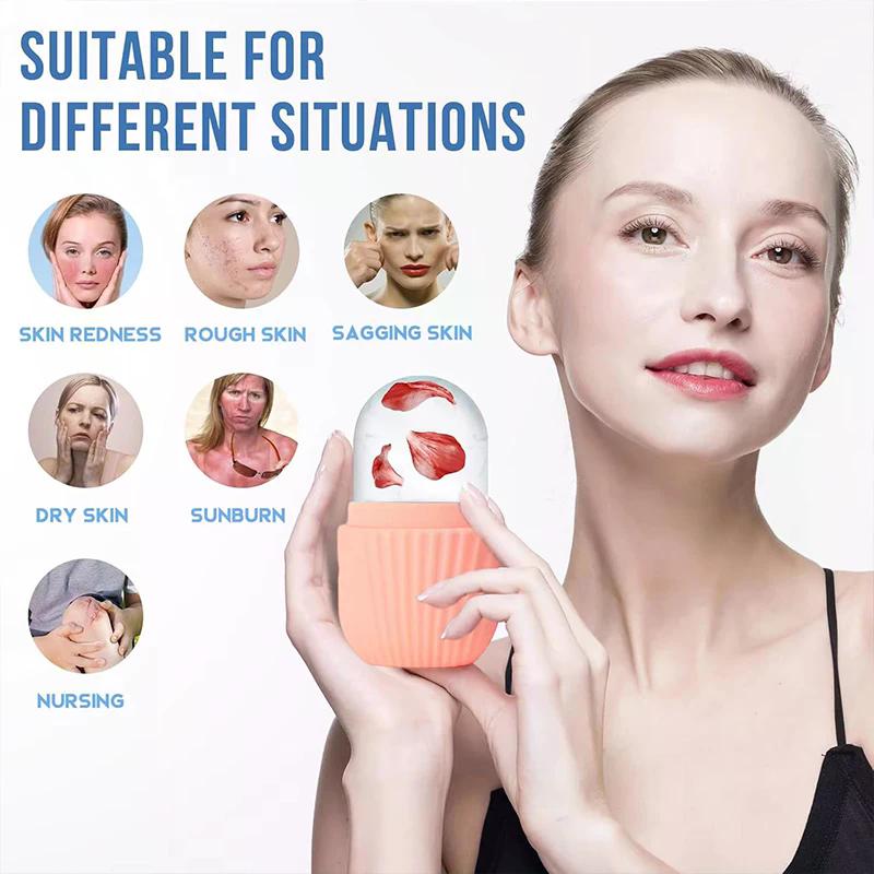 Набор Gua Sha из нержавеющей стали и ледяной ролик для лица – Охлаждающий инструмент для лица для лифтинга, уменьшения отечности и ухода за кожей, 3 шт. Красота