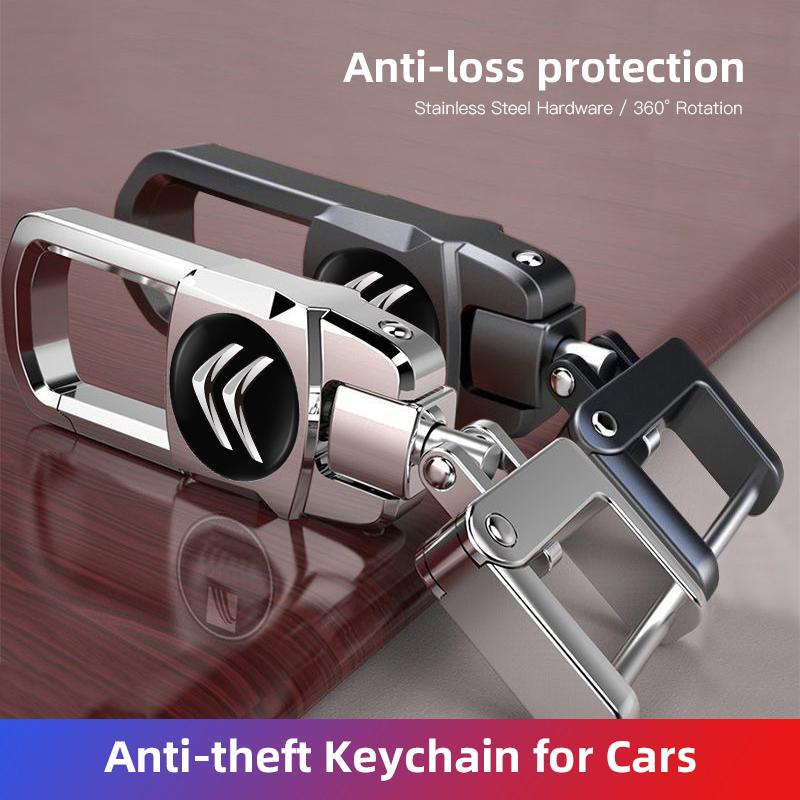 Stainless Steel Car Logo Keychain 3D Decoration Keyring Accessories For Citroen C8 DS3 C6 C3 Vts C4 Saxo C4L C5 C2 Xsara C3-XR