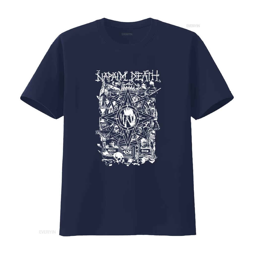 Футболка с концерта Napalm Death Дизайн Grind Scum Black Metal с элементами Carcass Cannibal Corpse винтажная Постиранная Растянутая