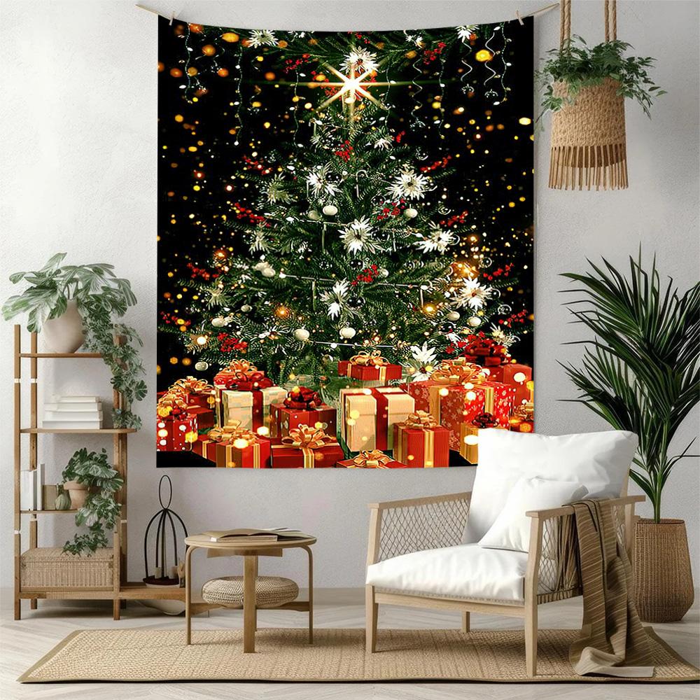 Christmas Wall Decor Tapestry Art For Pet Memorial Birthdaywedding Party Backdrop Family Gift