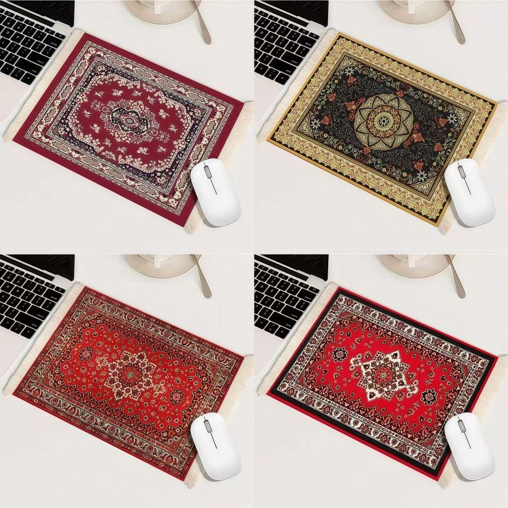 Изысканный принт коврик для мыши персидский коврик для компьютерного стола ретро кисточка коврик для мыши офис