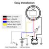 100mm-600mm Water Level Indicator +7 Color Backlight Water Level Gauge 52mm Car Gauge 12V 24V Fit for Car Boat Marine