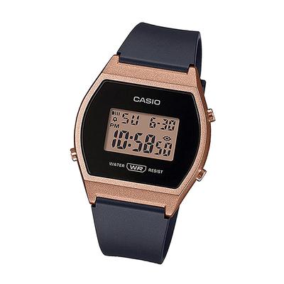 Casio Стандартные цифровые часы Женские Детские LW204 Водонепроницаемые Легкие Тонкие Простые Легкое Управление Деловые LW-204-1A (Черная роза)