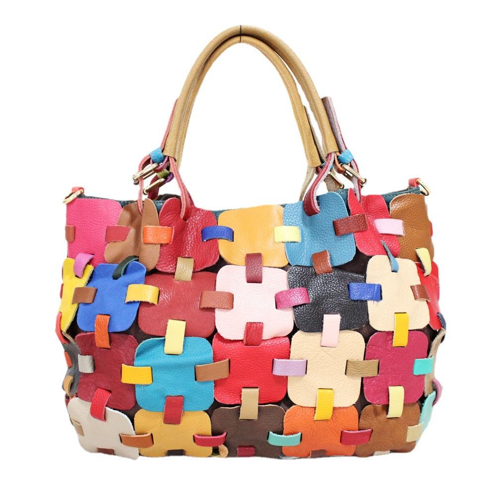 Женская сумка Ladybag, кожаная переносная сумка-мессенджер, большая сумка, ветрозащитная цветная сумка