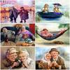 DIY Old Couple 5D Diamond Painting Full Drill Mosaic Diamond Embroidery Rhinestone Cross Stitch Home Decor Wall Art Gift