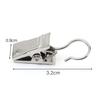 50/10Pcs Household Hook Clips Mini Metal Curtain Clips Multifunctional Iron Clips Sturdy and Enduring Window Curtain Accessories