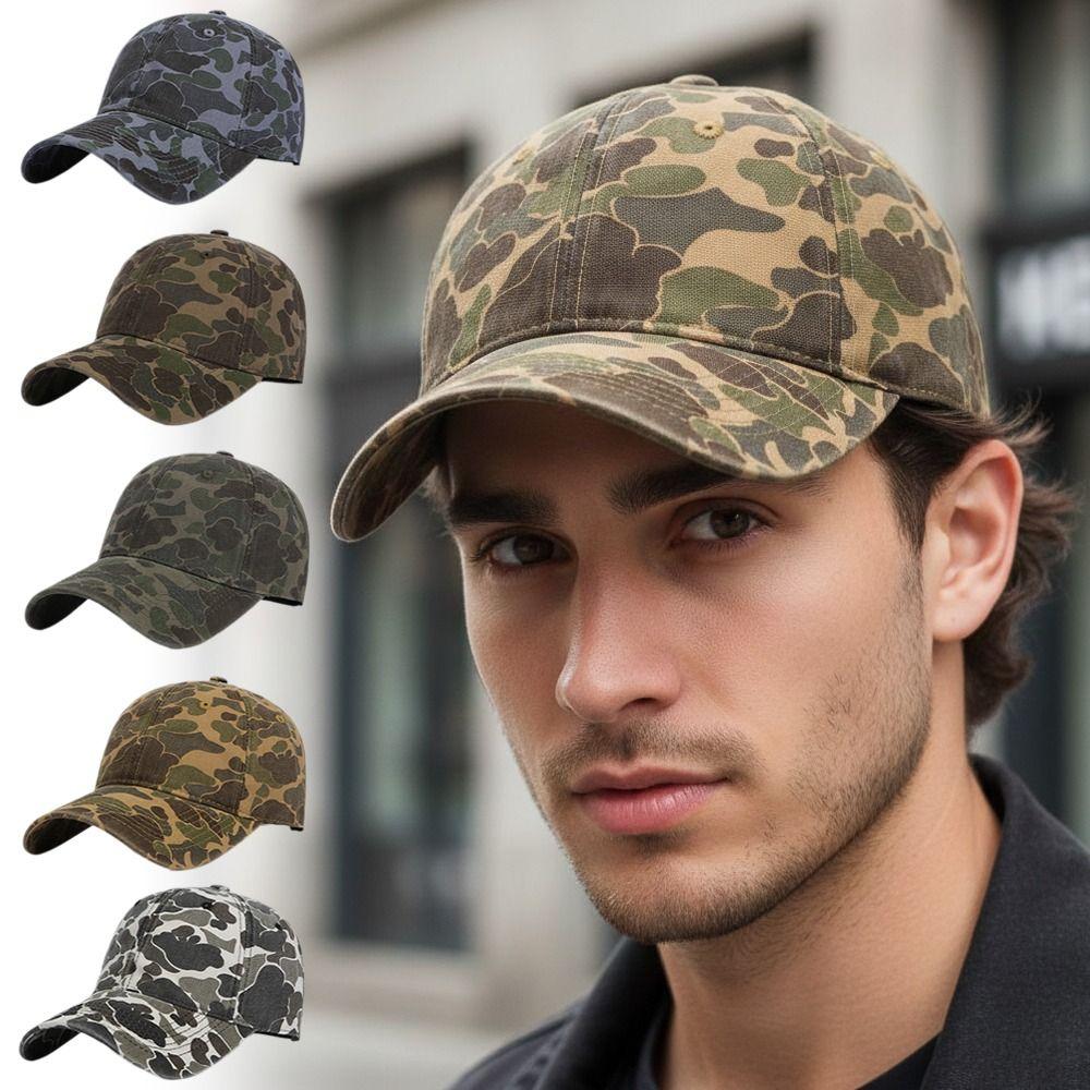 Breathable Camouflage Baseball Cap Curved Brim Outdoor Sports Sun Hat For Man Women Unisex