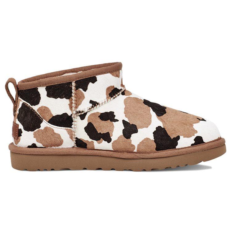 UGG Классические ультрамини ботинки с принтом коровы Женские 1123630-CHE