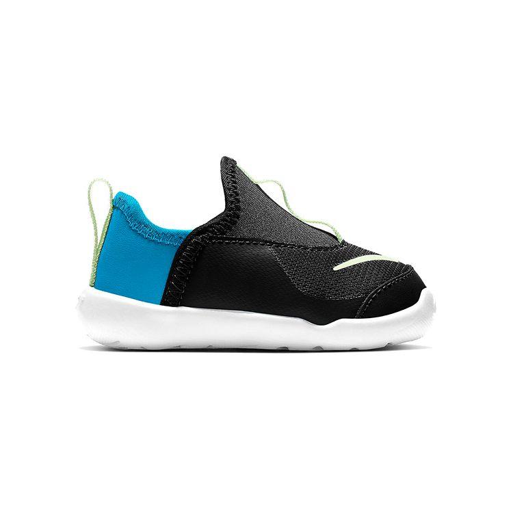 Nike Кожаный текстиль Lil Swoosh Низкие спортивные повседневные кроссовки для малышей Черный Синий Зеленый AQ3113-006