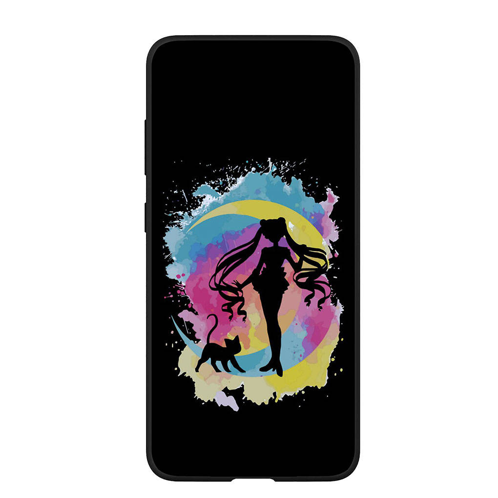 Чехол для телефона Samsung Galaxy S24 S23 iPhone 15 14 Xiaomi Redmi Note 13 12 11 8 10 9 Pro Max X XR OPPO A15 Huawei чехол с изображением девушки из мультфильма «Сейлор Мун»
