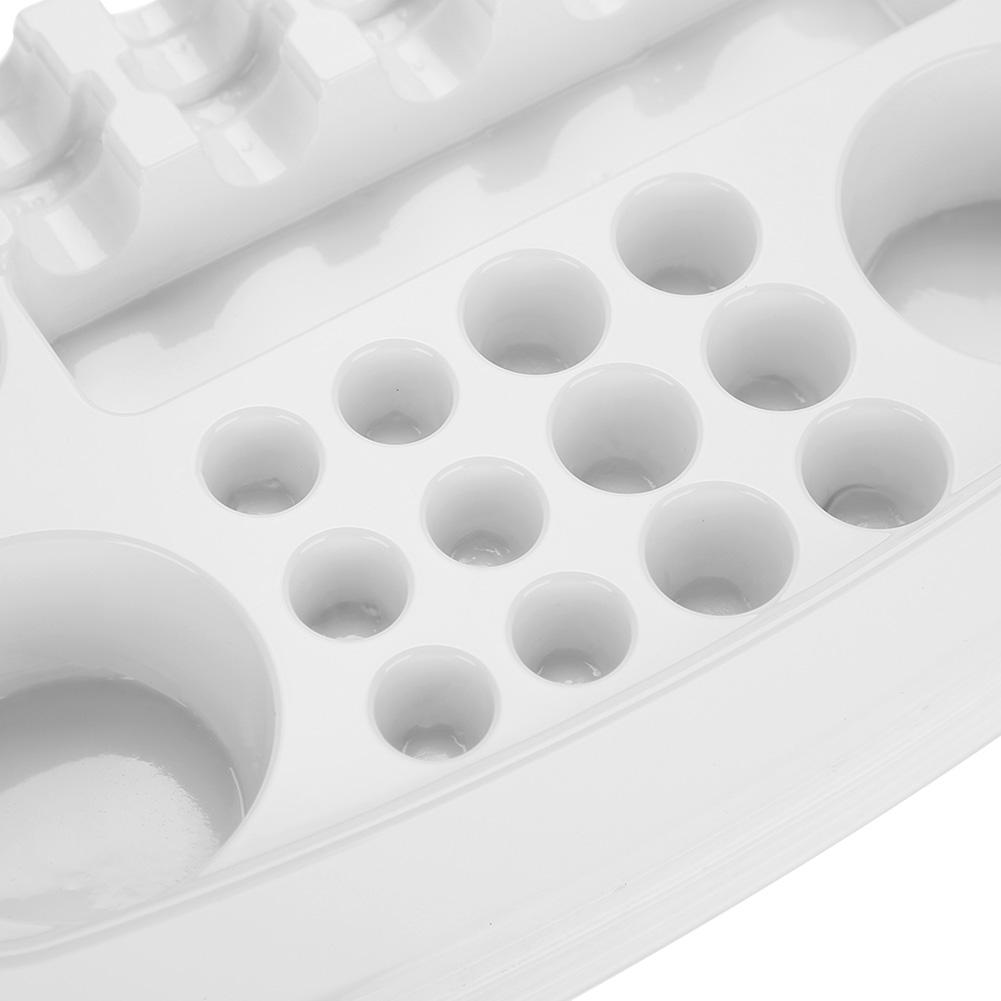 12Pcs Disposable Plastic Tattoo Cartridge Color Tray Needle Holder Stand Trays Tattoo Plate