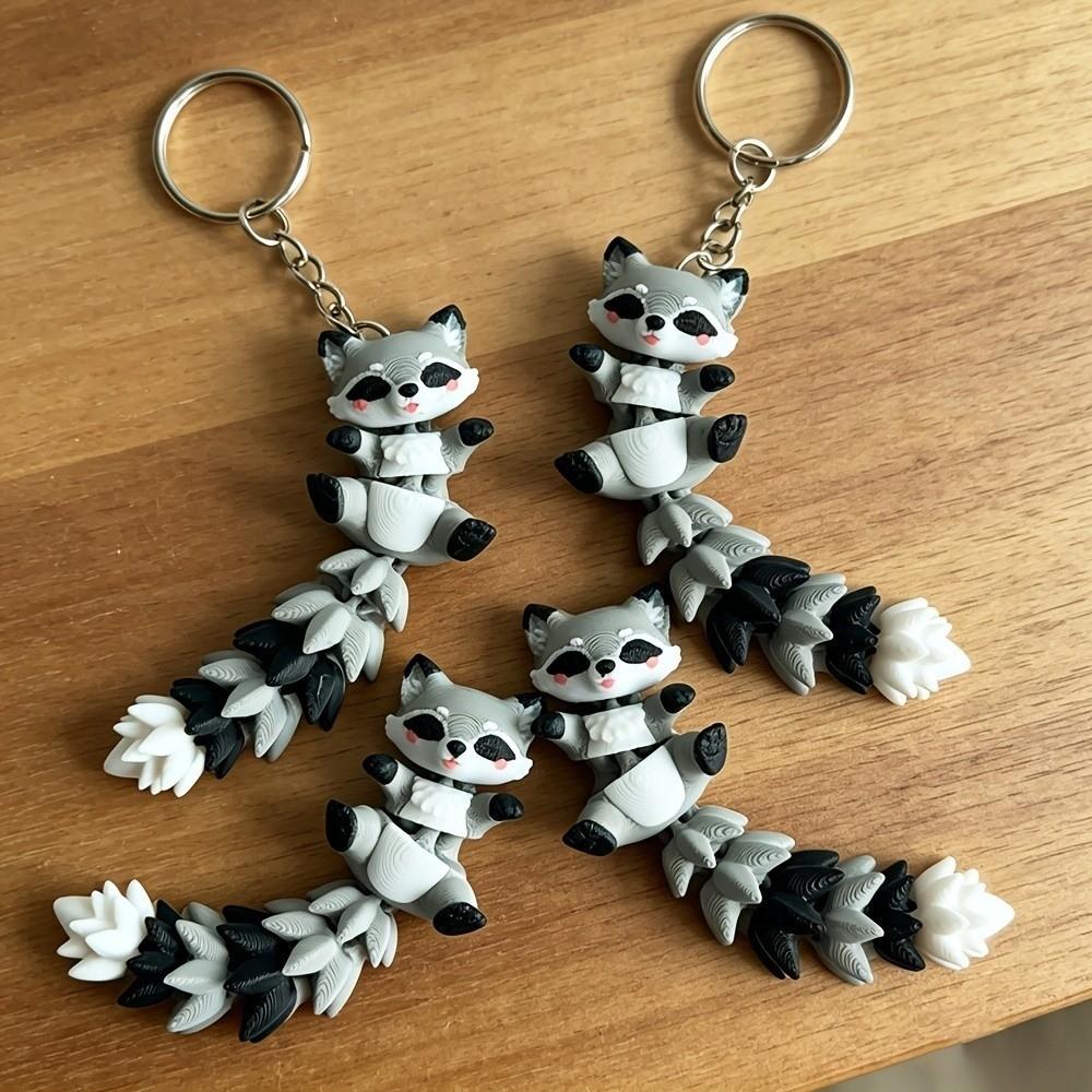 Decorative 3D Printed Key Chain Plastic Car Hanging Pendant Backpack Decoration
