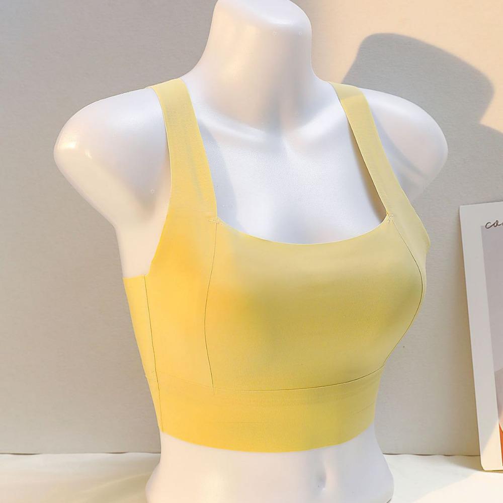 Бесшовный спортивный бюстгальтер-бандаж пуш-ап с защитой от ударов для женщин