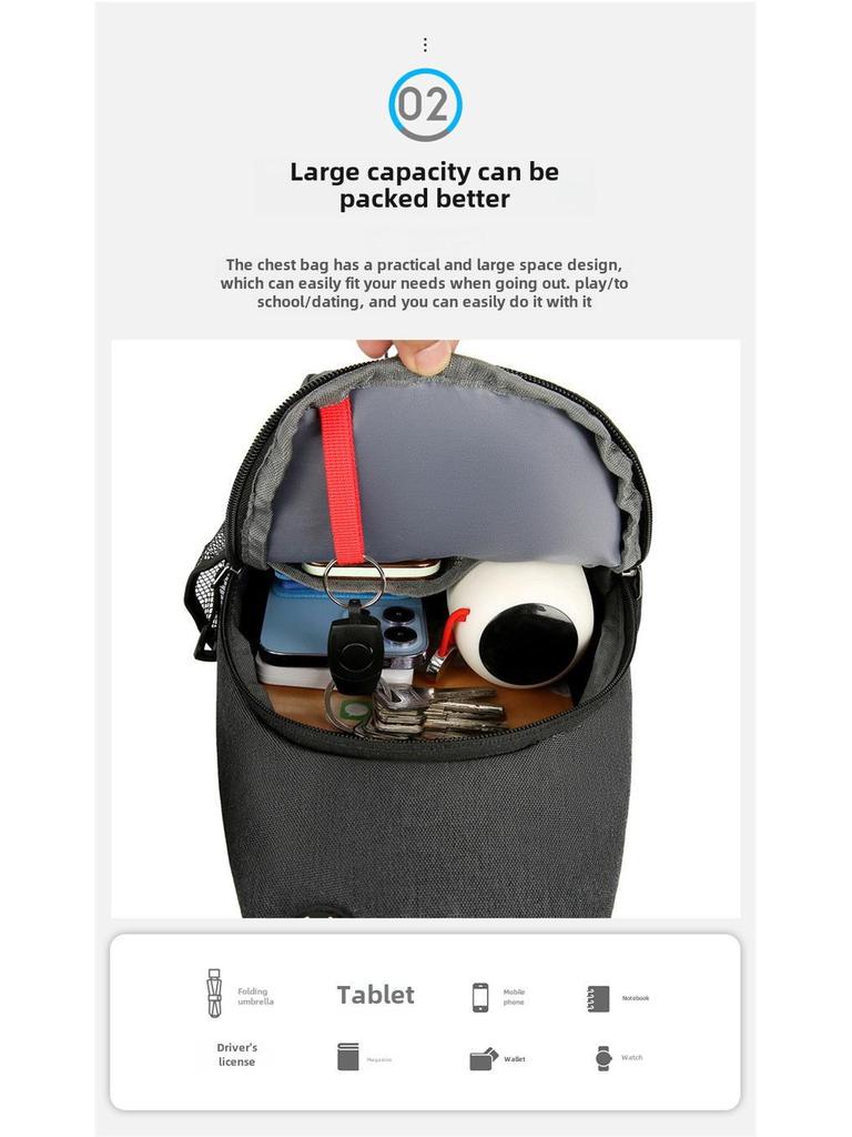 Модная многофункциональная сумка на грудь для мальчиков и девочек 2023 года — сумка через плечо для отдыха на открытом воздухе и путешествий