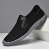 Versatile Mens Leather Loafers Non Slip Walking Flats Breathable Outdoor Male Slip On Casual Shoes Work Office Driving Sneakers