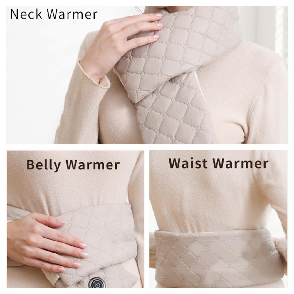 Neck Warmer 3 Gear Heating Winter Electric Heated Scarf Neck Wrap Warmer Neck Heating Pad for Women Men Christmas Gift 2024