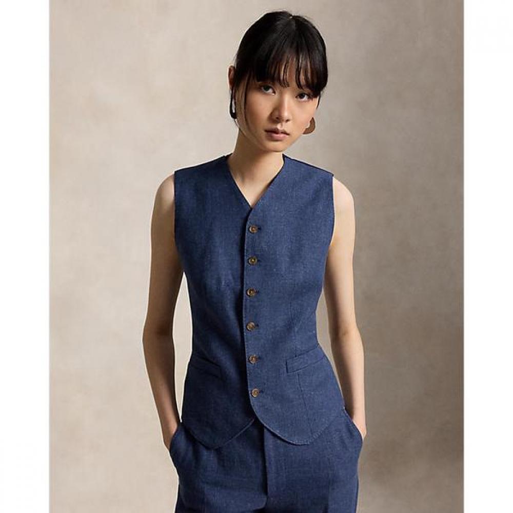 Polo Ralph Lauren Women Linen Cotton Vest Wmpootwnn220132400