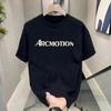 Летняя мужская и женская модная футболка с коротким рукавом, круглым вырезом, простым принтом, универсальная, модная, повседневная