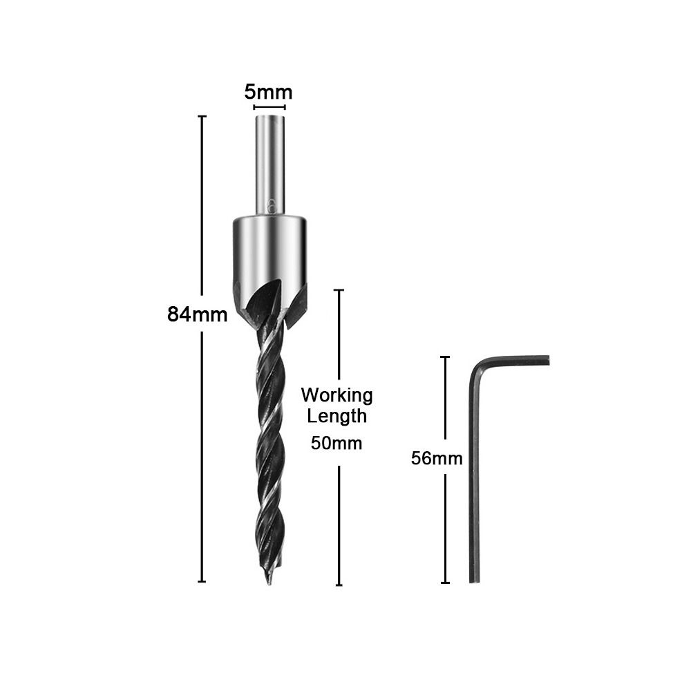Дырокол HSS Зенковка Ручная дрель Инструмент для зенковки Сверло-расточка Развертка Деревообрабатывающее сверло для снятия фаски