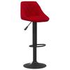 Bar Stool Burgundy Velvet