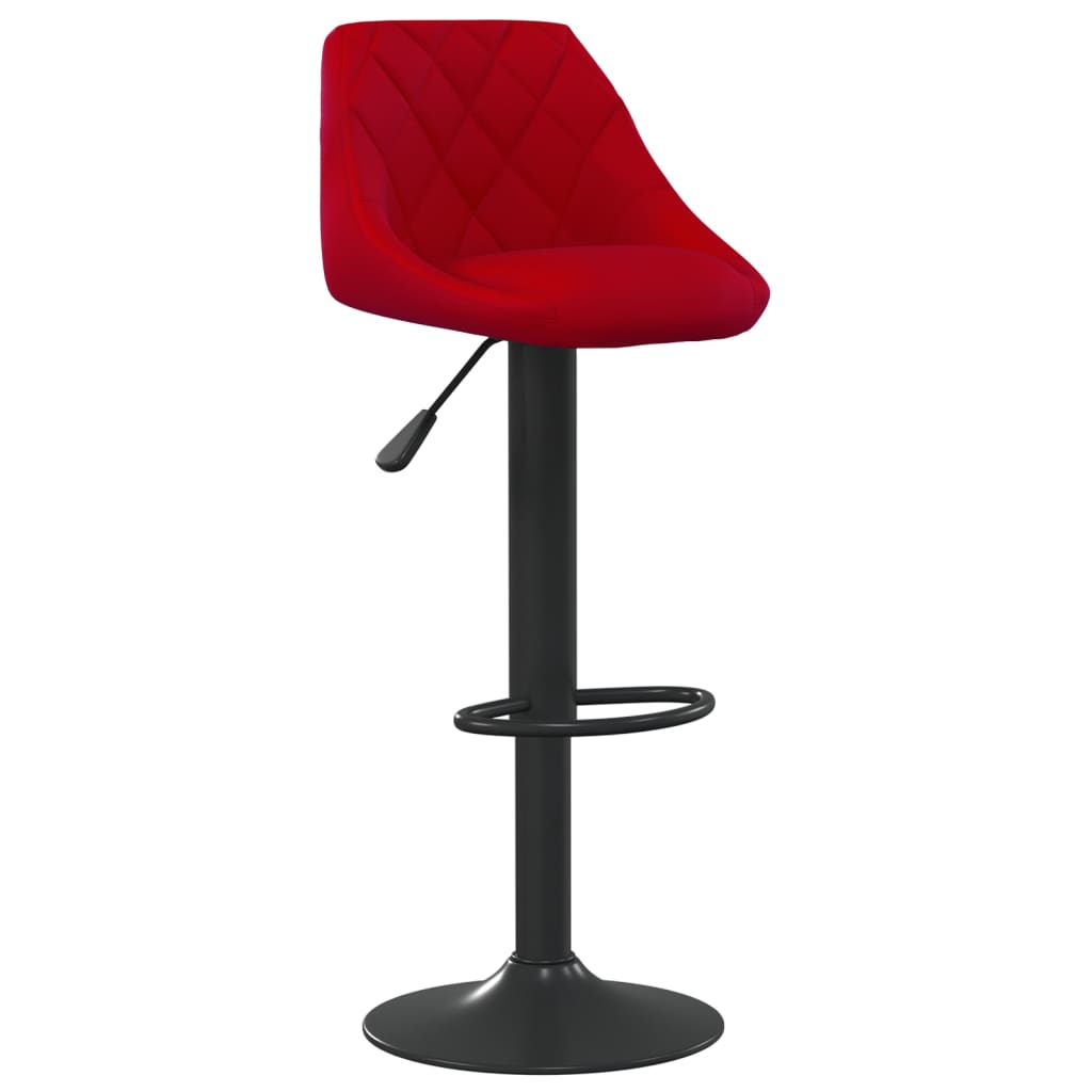 Bar Stool Burgundy Velvet