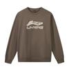 Men's Sports Life Collection Sweatshirts Men's Dark Tea Brown Crew Neck Moderate