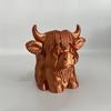 Trailer Hitch Cover Highland Cow Design Scratch Resistant Plastic Ball Cap Small Trailer Hitch Cover Funny Truck Accessory