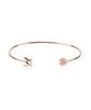 Mezmic 14K Gold M Logo Bangle
