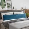 Sofa Cushions 2 pcs Blue 200 x 40 cm Cord Fabric