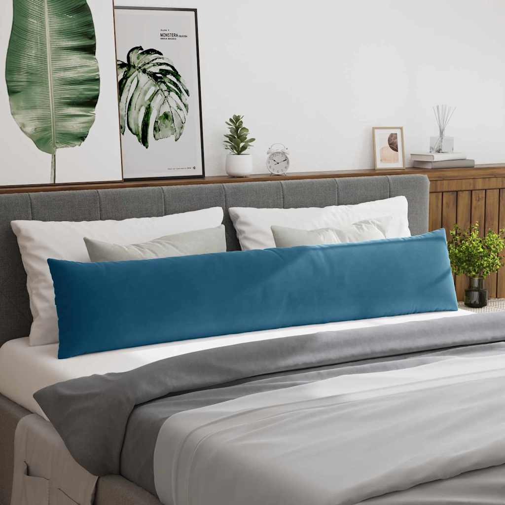 Sofa Cushions 2 pcs Blue 200 x 40 cm Cord Fabric