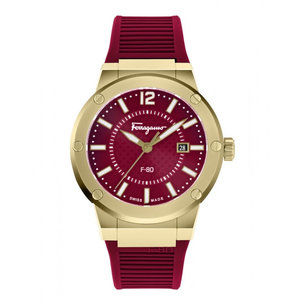 Salvatore Ferragamo F 80 Watch Black Black Black