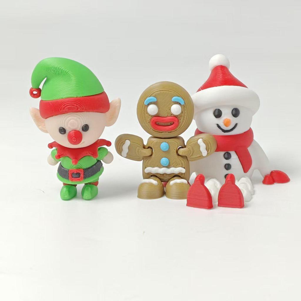 3D Printed Christmas Ornaments: Gingerbread Men, Snowman Crafts, and Gnome Decorations