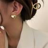 Simple Metal Love Stud Earrings Three-dimensional Love Gold Color Earrings For Women Trendy Jewelry Women’s Gift Accessories