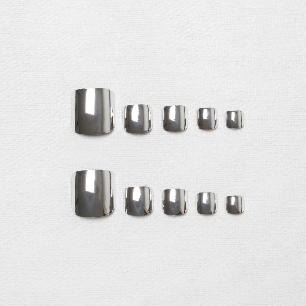 Искусственные ногти Накладные ногти на ногах Квадратная головка Нажмите на ногти Модные накладные ногти для девочек