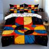 Abstract, geometric, colorful. Bedding Duvet cover sets Duvet covers Pillowcases gifts (1 * Duvet Cover 2 * Pillowcases, without duvet insert)