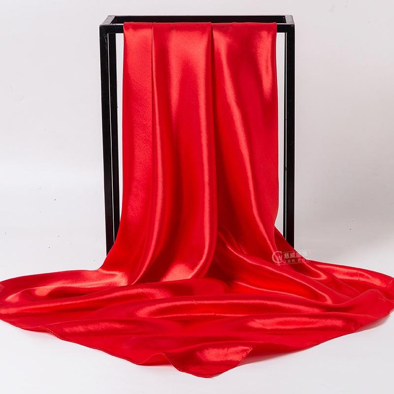 Весна/лето Новый женский шелковый шарф 90 * 90 см Имитация шелкового твила квадратный шарф Модный принт большой квадратный шарф профессиональный шарф