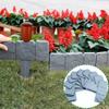 Эффект серого камня, кромка газона, граничащая с булыжником, садовая ограда | Клумба, травяной садовый забор, 10 шт.