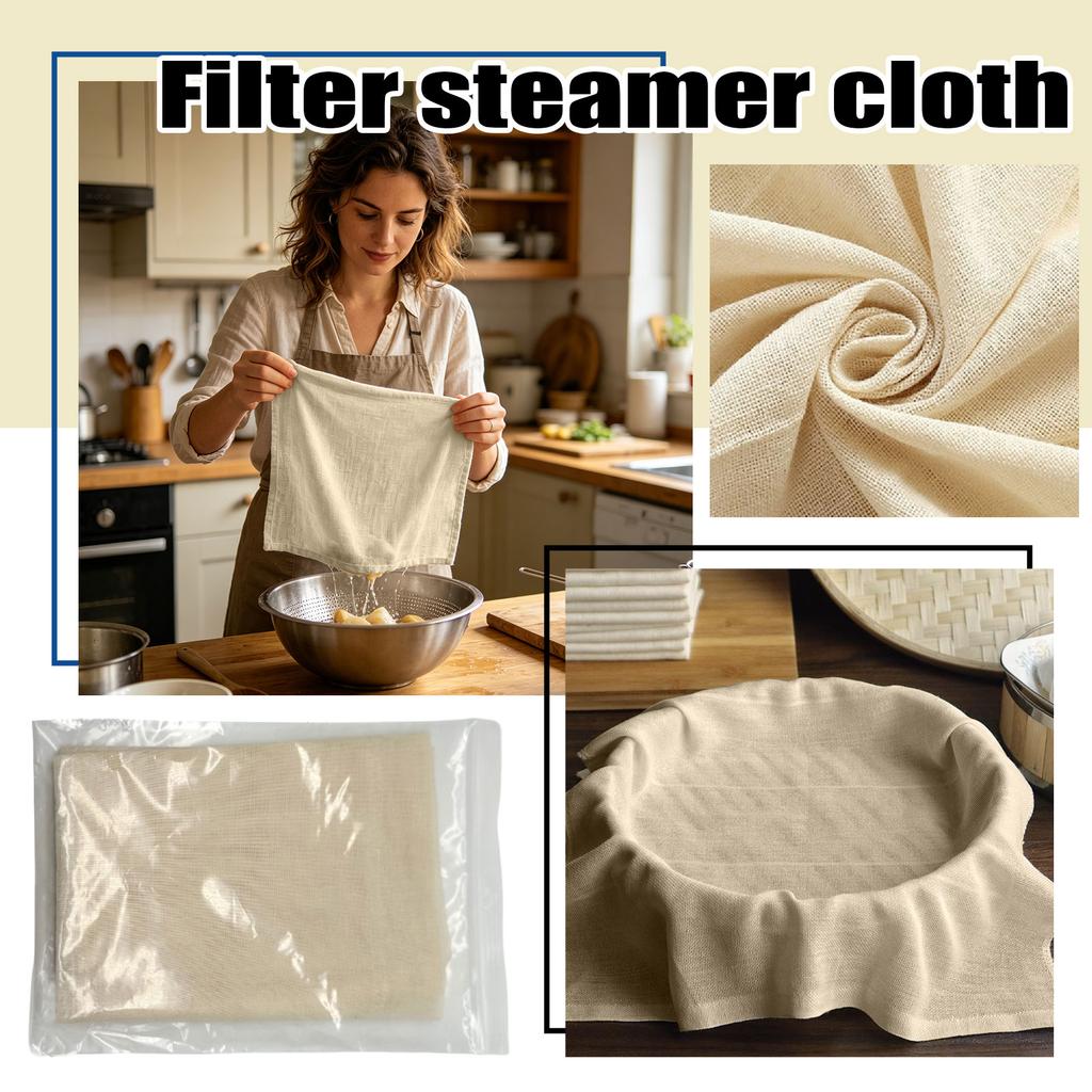 Unbleached Cotton Cheesecloth Natural Muslin Fabric Fine Mesh Filter Cloth for Straining Cooking and Crafting Applications