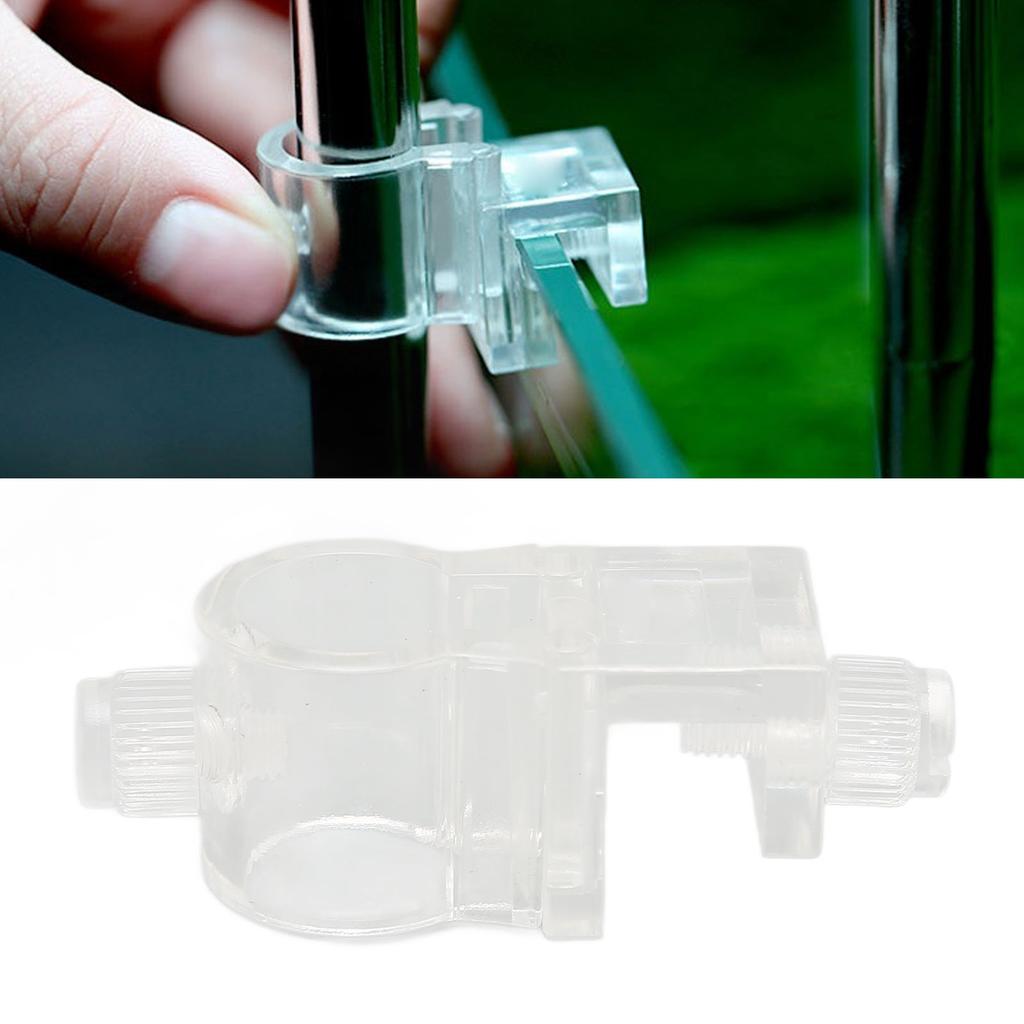 Aquarium Hose Clamp Transparent Split Type Plastic Water Pipe Fixing Clip for Fish