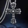 Ожерелье с крестом Панк Мужское ожерелье Властное Титановая сталь Титановая сталь Ювелирные изделия