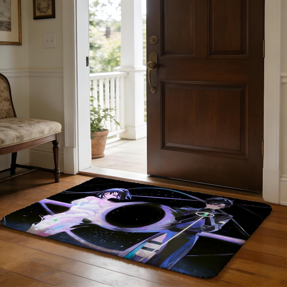 Floor Mat Soft Flannel Rug Non-Slip Absorbent Mat for Bathroom Bedroom Home Decor Game A-Alien Stage-Sua And Mizi