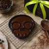 Non-stick Egg Ring Fried Mold, Halloween Theme Skull Shape, Silicone Non-Stick High Shaped Temp Resistant Ring, Breakfast Cooking Tool Kitchen Gadget