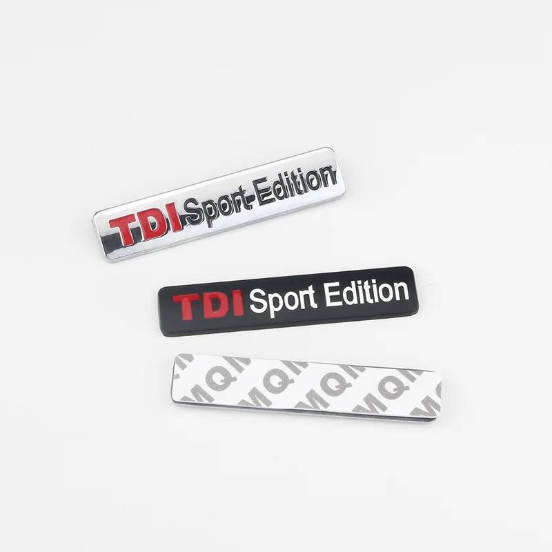 3D Metal TDI Sport Edition Logo Car Rear Trunk Badge Emblem Sticker For VW GTI Polo Golf 5 6 7 Passat Tiguan JETTA Accessories zf2