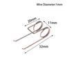3Pcs Double Torsion Spring For Trash Can Stainless Steel 1.0Mm Wire Diameter 11Mm Outside D Strong Torsional Spring