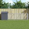 Dog House with Roof Anthracite Grey 117 x 405 x 123 cm Galvanized Steel