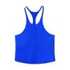 Men Solid Color Sport Vest O-Neck Sleeveless Racerback Design Bodybuilding Fitness Vest Spaghetti Straps Tops