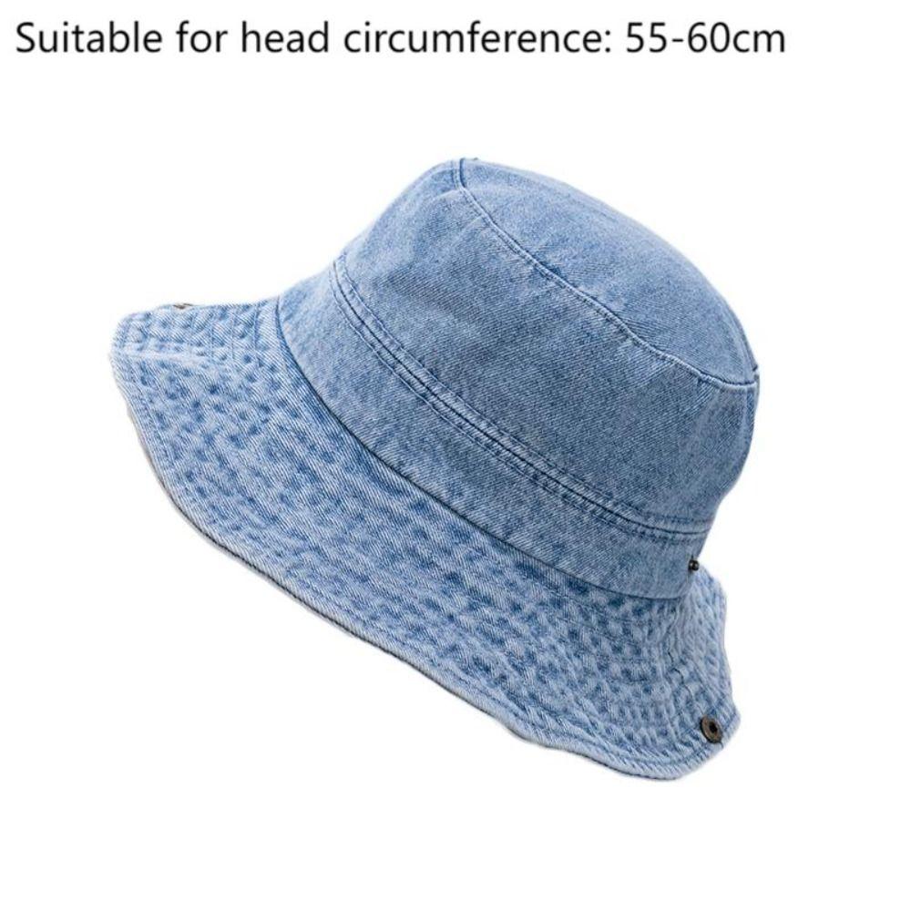 Солнцезащитная кепка Edge Curl из стираного денима, панама, модная рыболовная шляпа для активного отдыха